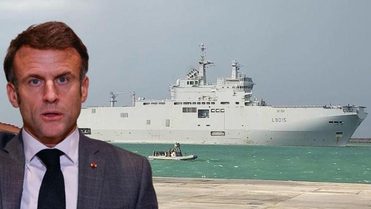 Macron duyurdu: Fransa’nın amfibi hücum gemisi Mısır’da