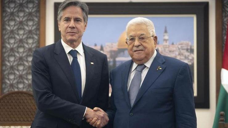 Filistin Devlet Başkanı Abbas, ABD Dışişleri Bakanı Blinken ile görüştü