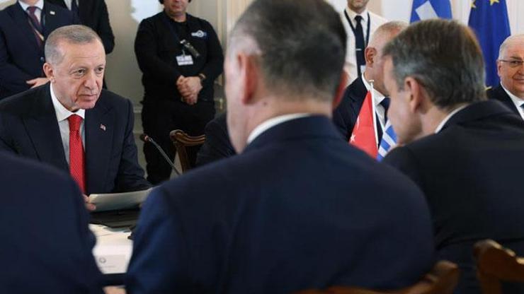 Cumhurbaşkanı Erdoğan ve Yunanistan Başbakanı Miçotakis Atina Bildirgesini imzaladı
