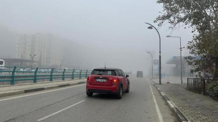 Manisa'da sis etkili oldu Manisa'da sis etkili oldu