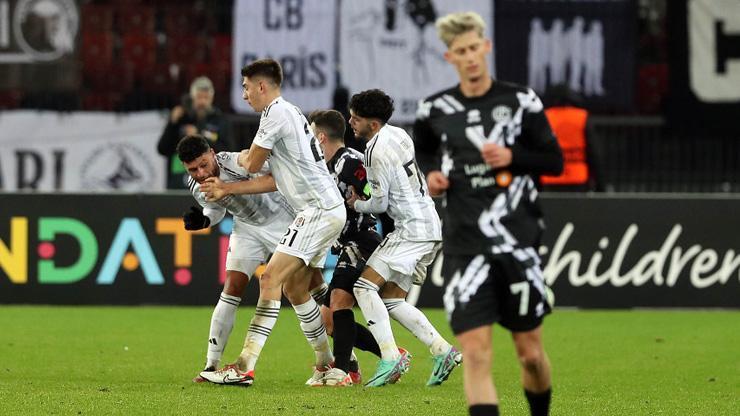 Lugano-Beşiktaş maçında saha bir anda karıştı