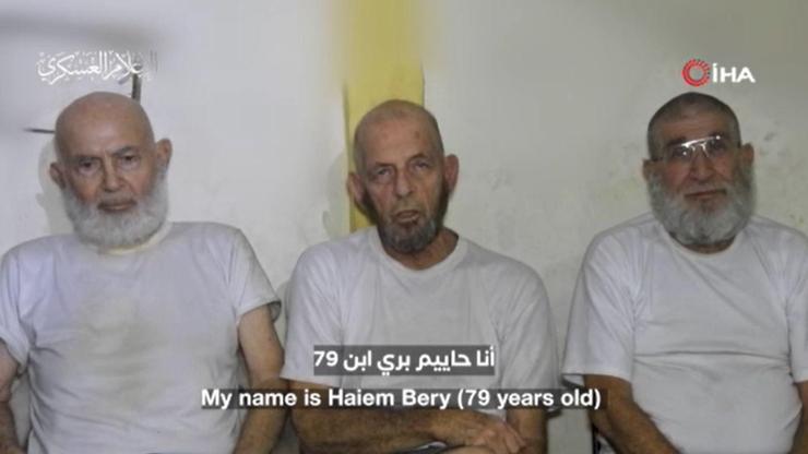 Kassam Tugayları 3 İsrailli esirin görüntüsünü yayınladı