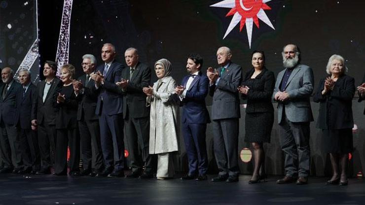 Emine Erdoğandan Kültür ve Sanat Büyük Ödülleri’ni alan sanatçılara kutlama