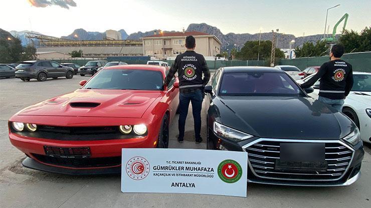 187 milyon liralık kaçak 15 lüks araca el konuldu