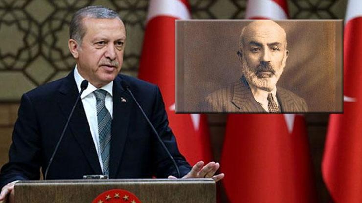 Cumhurbaşkanı Erdoğan, Mehmet Akif Ersoyu andı