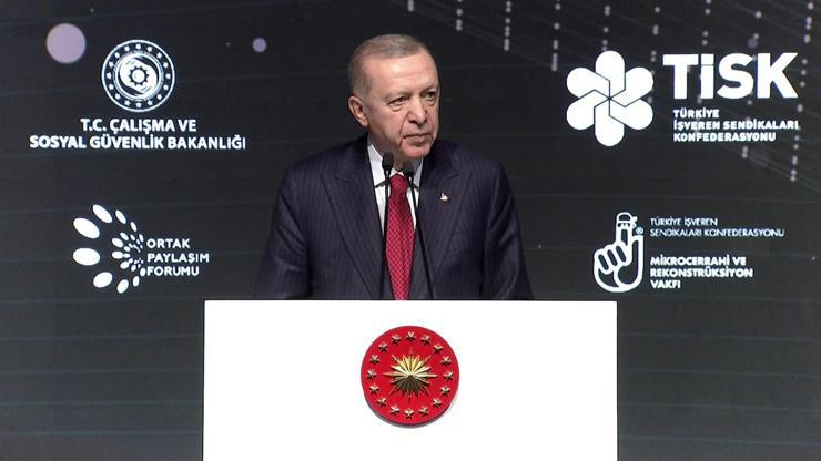 TİSK Ortak Paylaşım Forumu! Cumhurbaşkanı Erdoğan'dan açıklamalar - Son Dakika Flaş Haberler
