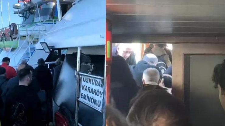Boğazda panik anları Eminönü - Üsküdar vapuru arıza yaptı, yolcular mahsur kaldı