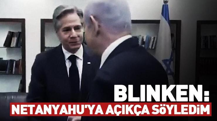ABD Dışişleri Bakanı Blinken İsrail ziyareti sonrası konuştu: Netanyahuya açıkça söyledim