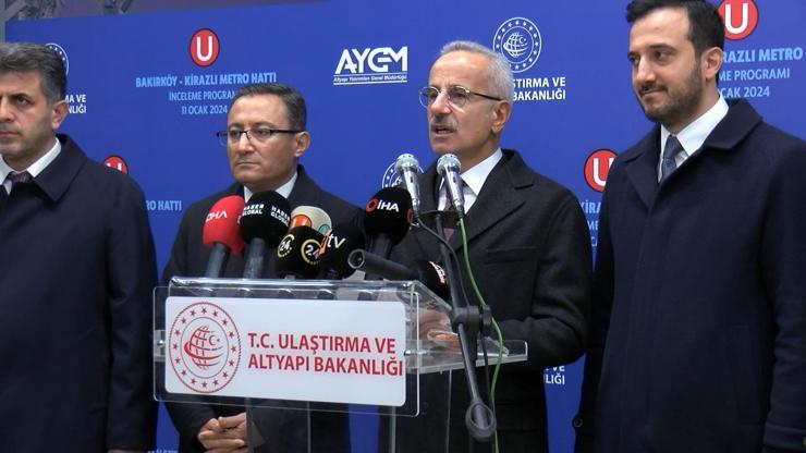 Bakan Uraloğlu: Bakırköy- Kirazlı Metro Hattı Şubat sonunda hizmete alınacak