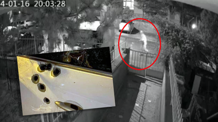 Park halindeki otomobilde oturan baba ve oğluna silahlı saldırı