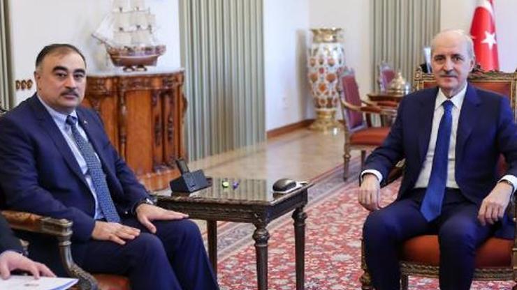 TBMM Başkanı Kurtulmuş, Azerbaycan Büyükelçisi Memmedovu kabul etti