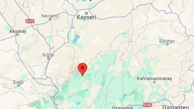 SON DAKİKA: Kayseri-Adana sınırında 4.0 büyüklüğünde deprem