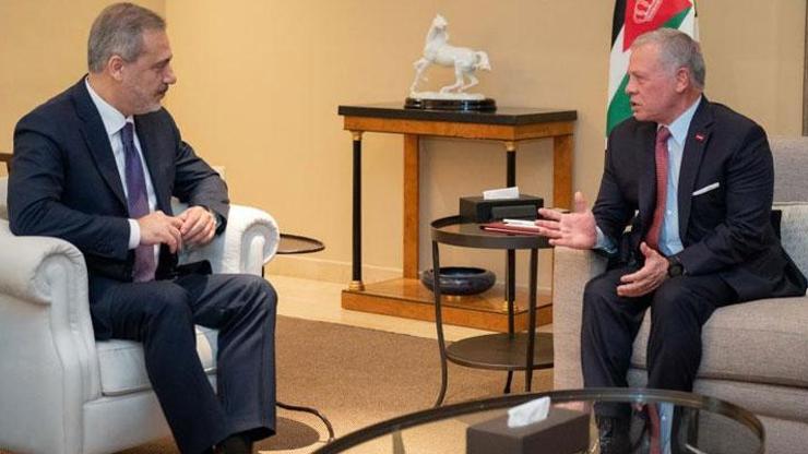 Dışişleri Bakanı Fidan, Ürdün Kralı II. Abdullahla görüştü
