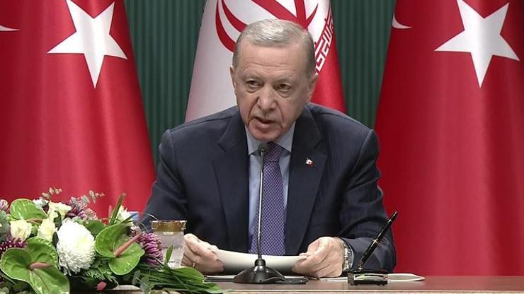 Cumhurbaşkanı Erdoğandan, ortak basın toplantısında terörle mücadele mesajı