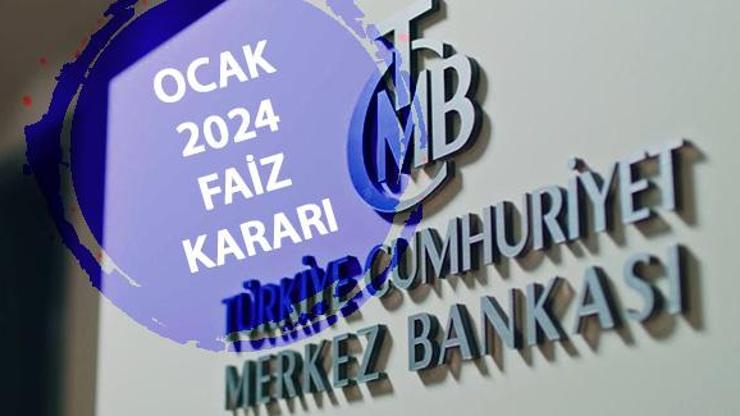 Merkez Bankası Ocak 2024 faiz kararı açıklandı Politika faizi ne kadar, yüzde kaç oldu