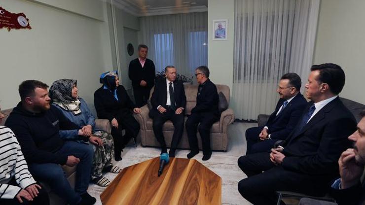 Cumhurbaşkanı Erdoğan, Eskişehir’de şehit ailesini ziyaret etti