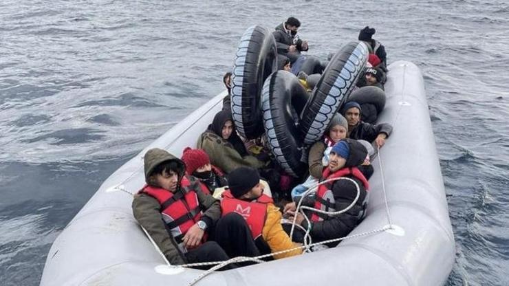 Ayvacık açıklarında 87 kaçak göçmen yakalandı