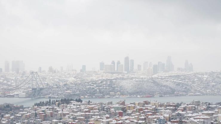 İstanbul’da hava sıcaklığı düştü, kar başladı 29 Ocak 2024 hava durumu