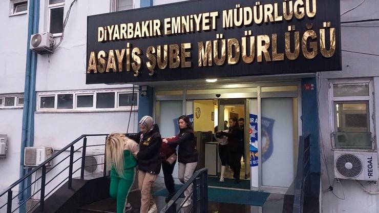 Diyarbakırda, fuhuş çetesine Balans operasyonunda 9 tutuklama