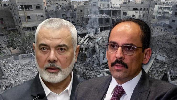 MİT Başkanı Kalın, Hamas Siyasi  Büro Başkanı Haniye ile görüştü