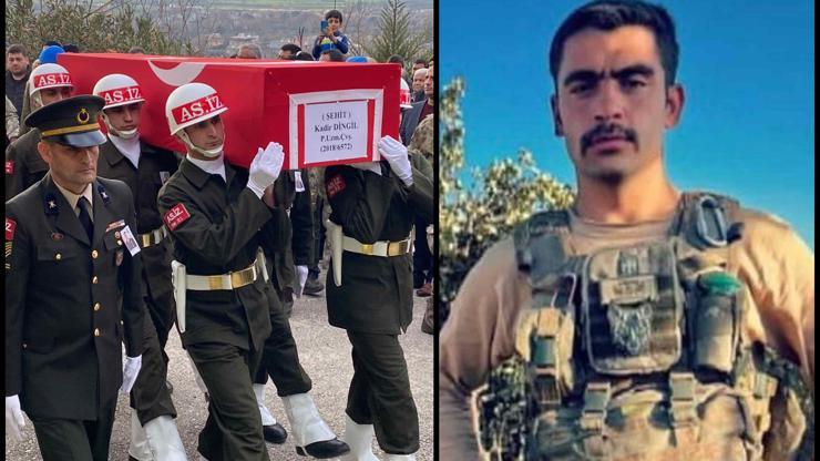 Şehit Piyade Uzman Çavuş Kadir Dingil, Osmaniye’de toprağa verildi