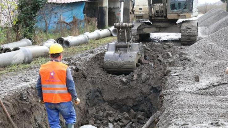 SASKİ’den Terme’de hummalı çalışma SASKİ’den Terme’de hummalı çalışma