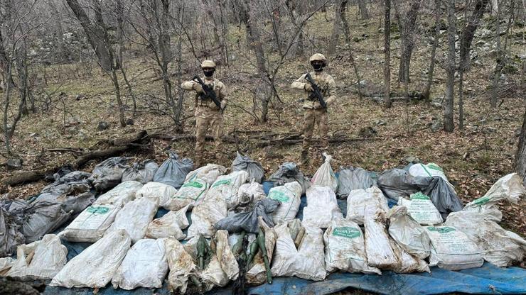 Şırnakta PKK’ya ait çok sayıda mühimmat ele geçirildi