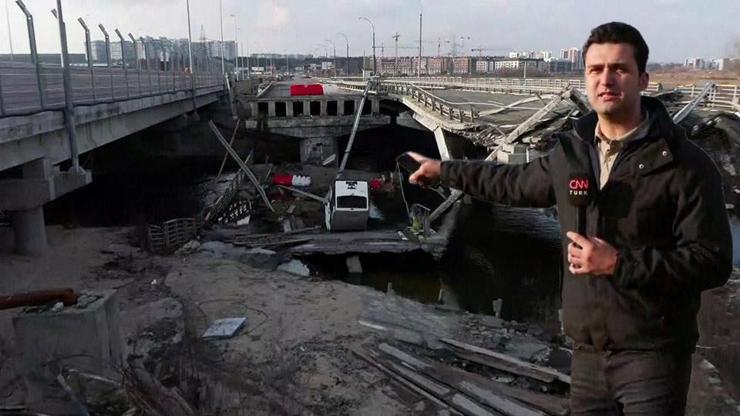 CNN TÜRK savaşın sürdüğü Ukraynada: Savaşın simgesi köprü aynı duruyor
