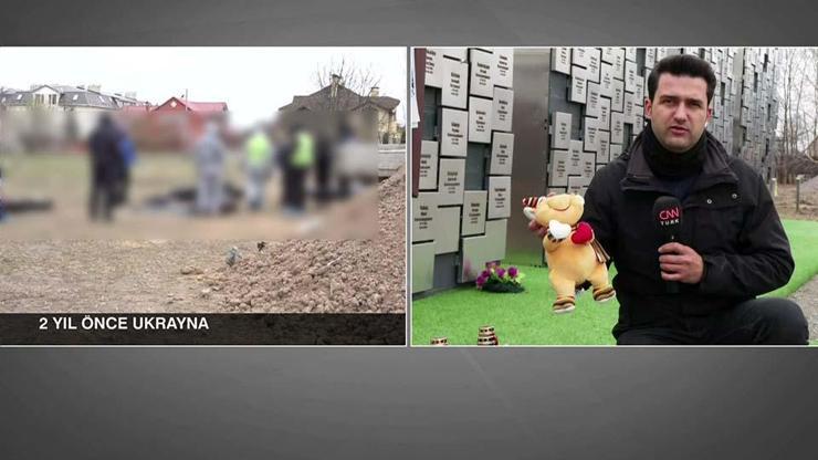 CNN TÜRK savaşın simgesi Buçada: Rus işgalinden sonra geriye toplu mezar kaldı