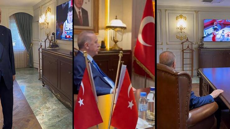 Cumhurbaşkanı Erdoğan, 12 Dev Adamın maçını takip etti
