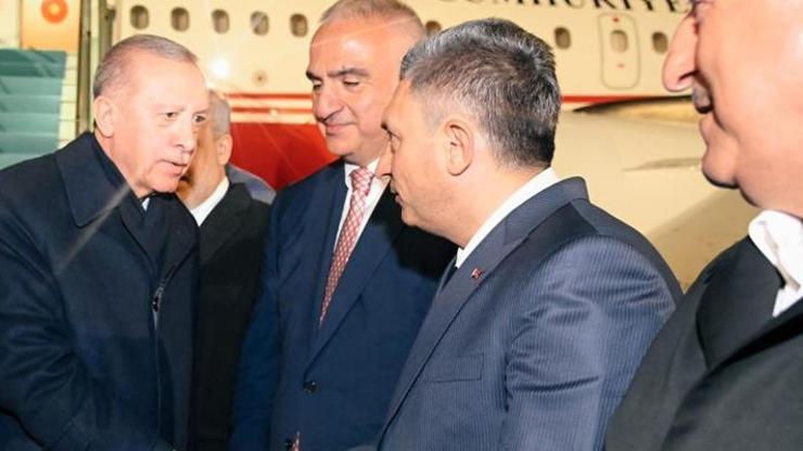 Cumhurbaşkanı Erdoğan Antalyaya geldi