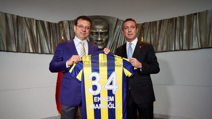 Ekrem İmamoğlundan Fenerbahçe Başkanı Ali Koça ziyaret