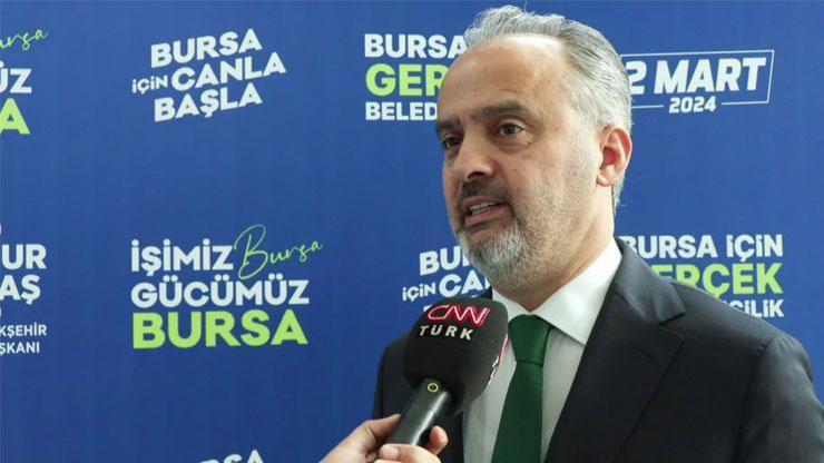 Bursa Büyükşehir Belediye Başkanı Alinur Aktaş, CNN TÜRKte