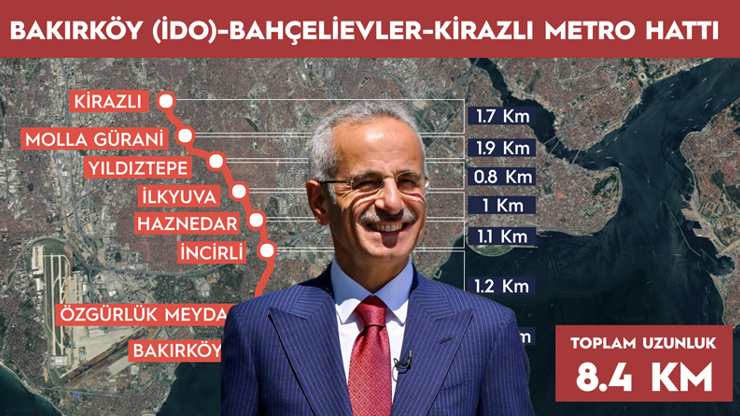İstanbulda bir metro hattı daha açılışa gün sayıyor