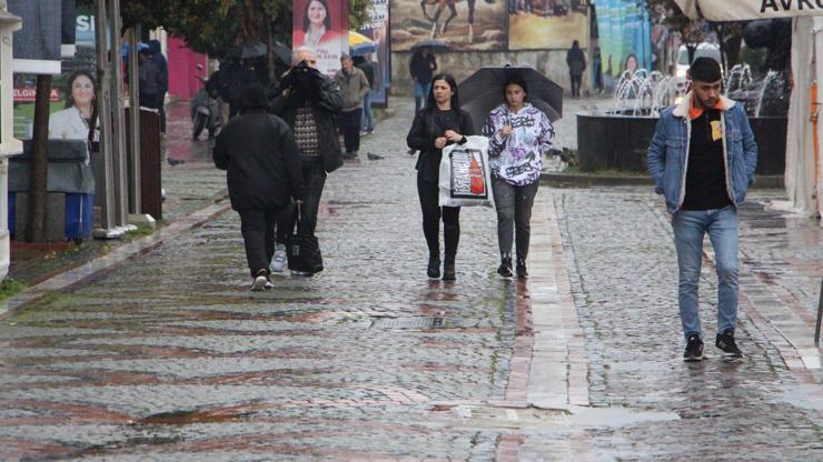 Edirne'de sağanak Edirne'de sağanak