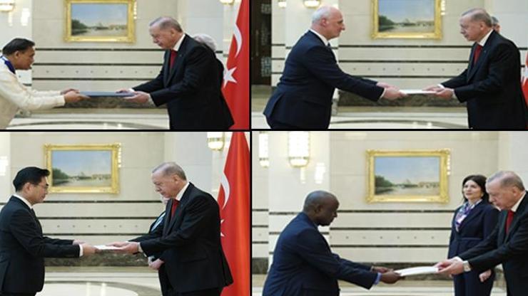 Erdoğan, büyükelçilerin güven mektuplarını kabul etti