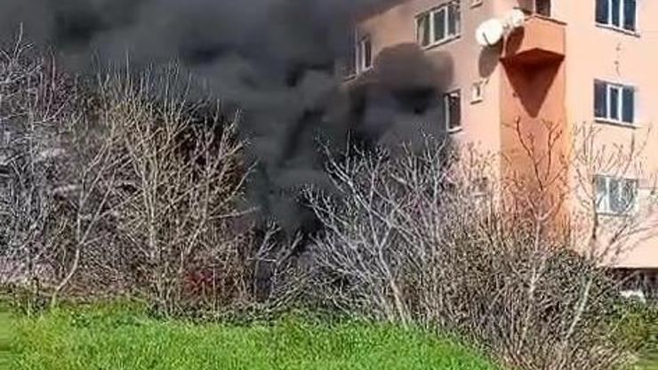 İstanbul Ataşehirde tamirhane yangını
