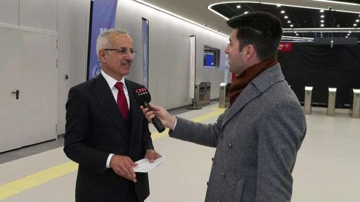 Uraloğlu CNN TÜRKte: Arnavutköy-İstanbul Havalimanı metrosu açılıyor