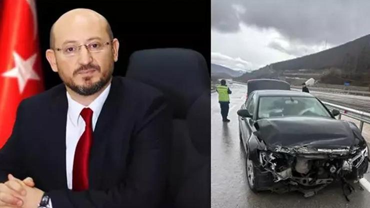 Niksar Belediye Başkanı Özdilek Özcan trafik kazası yaptı