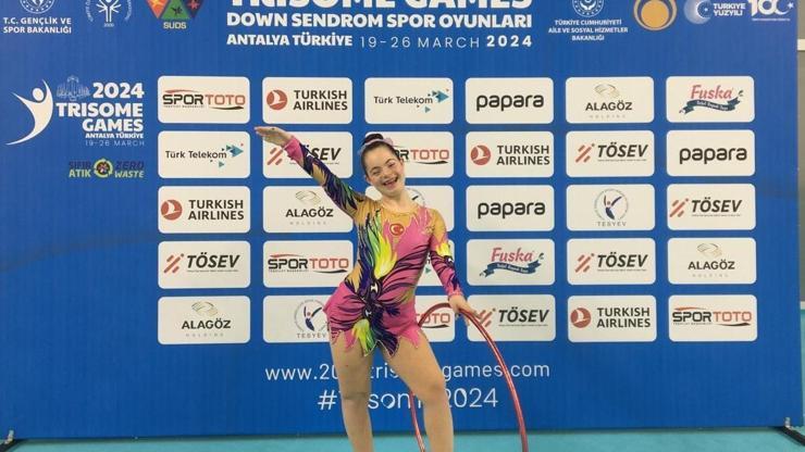 Down Sendromlu Selin Naz, cimnastikte dünya şampiyonu oldu