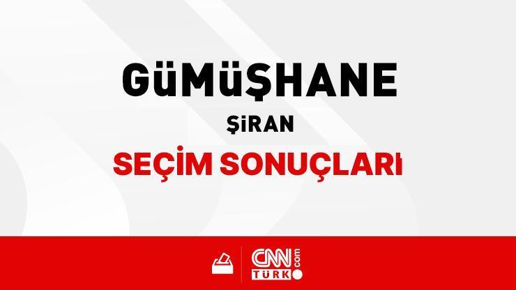 Gümüşhane Şiran Seçim Sonuçları 2024 - Gümüşhane Şiran Kim Kazandı