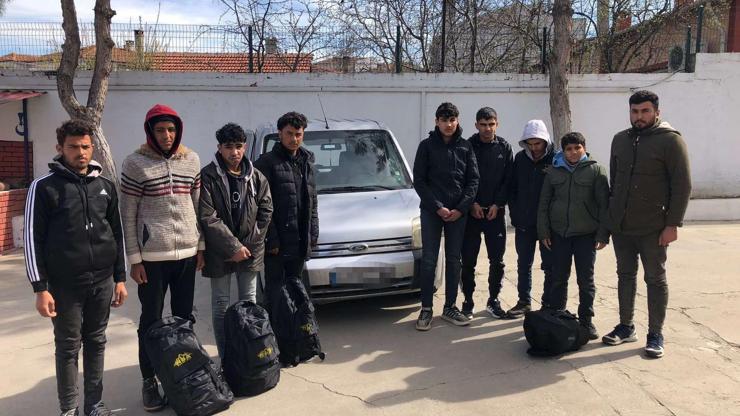 Edirne'de, Suriyeli 8 kaçak göçmen ve 1 organizatör yakalandı