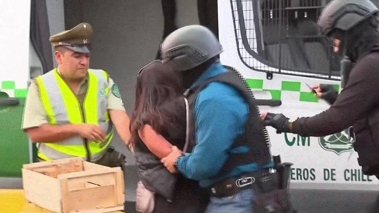 Şilide film gibi polisten kaçma teşebbüsü