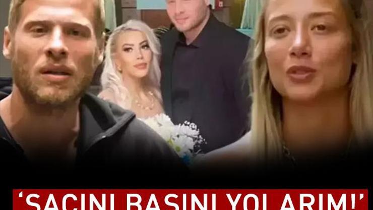 Survivor Yunus Emrenin eşi Beriadan Aleyna Kalaycıoğluna gözdağı: Saçını başını yolarım