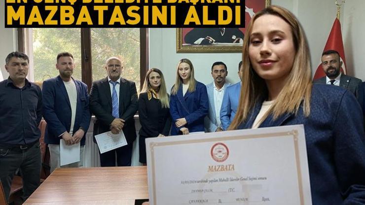 Türkiye’nin en genç Belediye Başkanı mazbatasını aldı