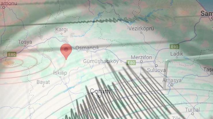 Çorumda 3.3 büyüklüğünde deprem