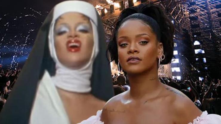 Rahibe imajı tepki çekmişti Ünlü şarkıcı Rihanna’dan Kaç çocuk istiyorsun sorusuna olay yanıt