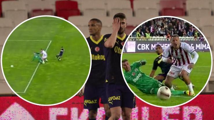 Sivasspor - Fenerbahçe maçındaki penaltı kararı tartışmalara neden oldu Eski hakemler pozisyonu yorumladı...