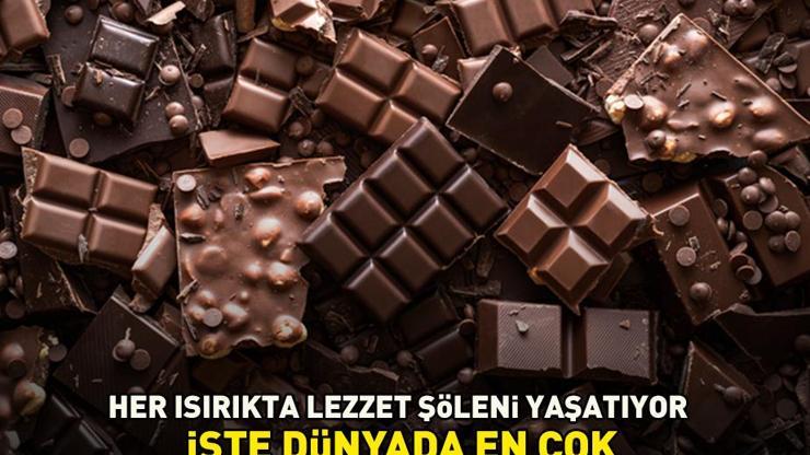 Her ısırıkta lezzet şöleni yaşatıyor Dünyada en çok çikolata tüketen 10 ülke belli oldu