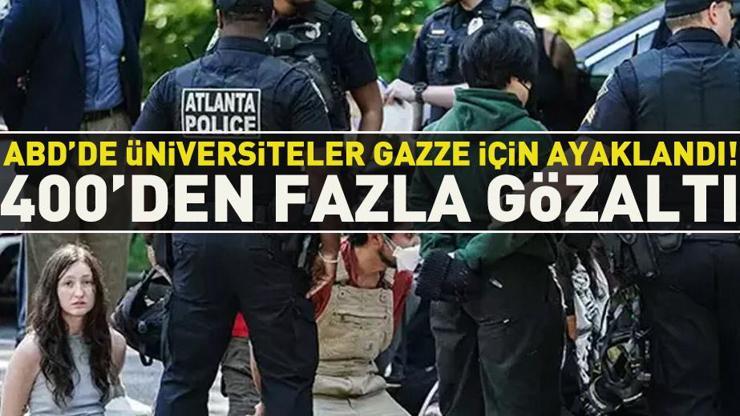 ABDde üniversiteler Gazze için ayaklandı 400den fazla gözaltı